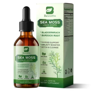 BEWORTHS Organic Seamoss Drops with Burdock Root and Spirulina