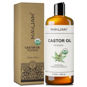 USAD Organic Castor Oil Cold Pressed Pure Natural Carrier